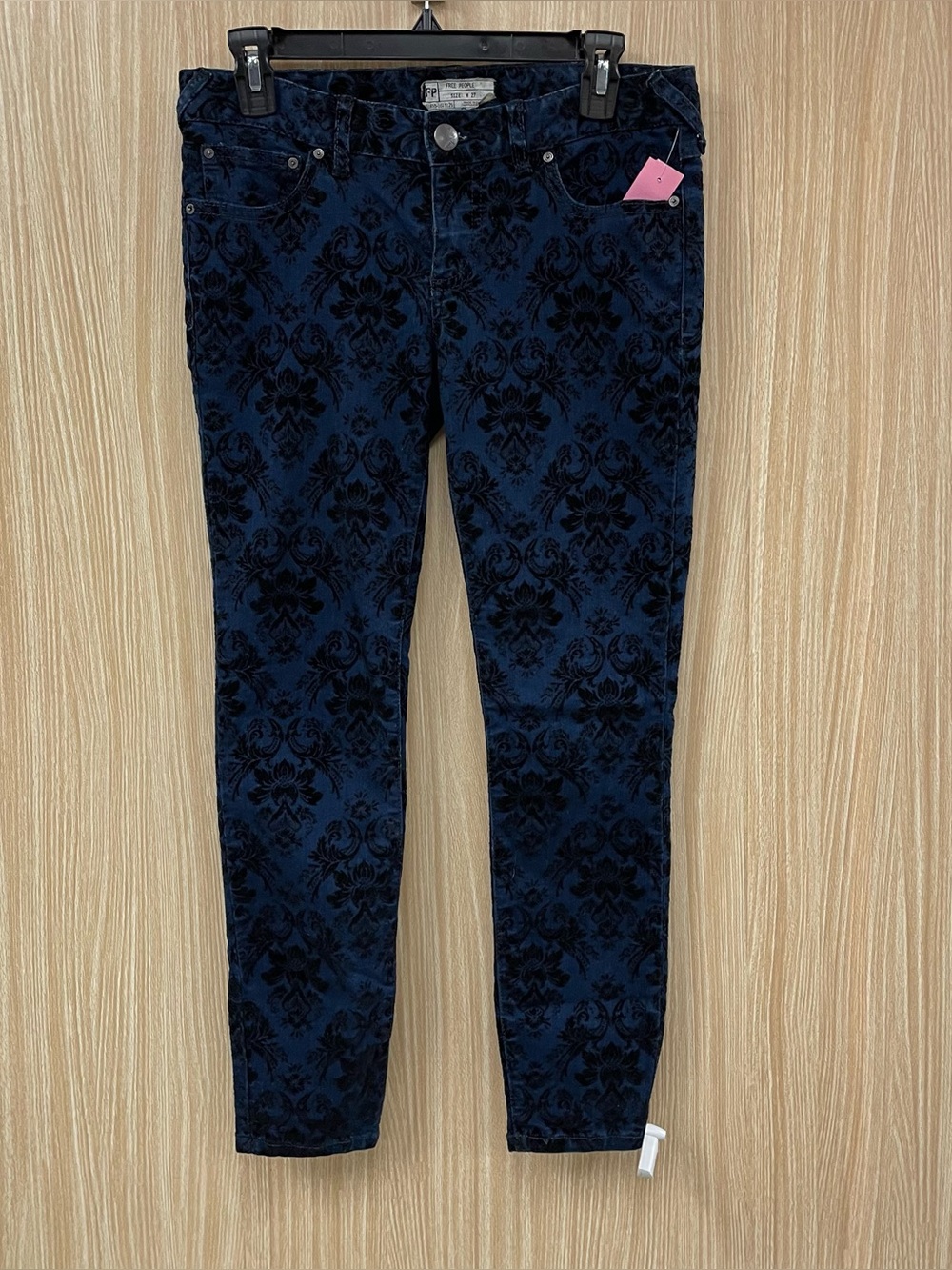Free People Blue Print Jeans Size 4